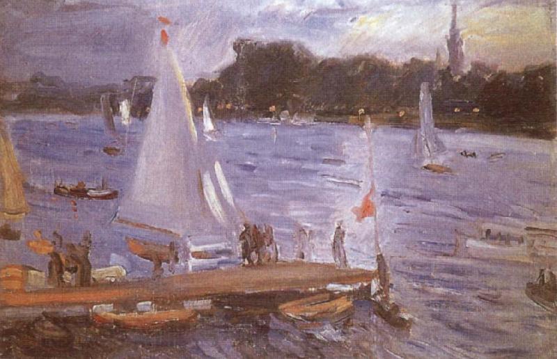 Max Slevogt The Alster at Hamburg Norge oil painting art